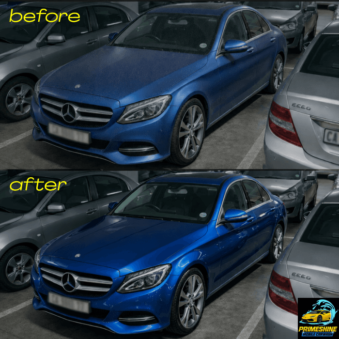 Car before mobile carwash