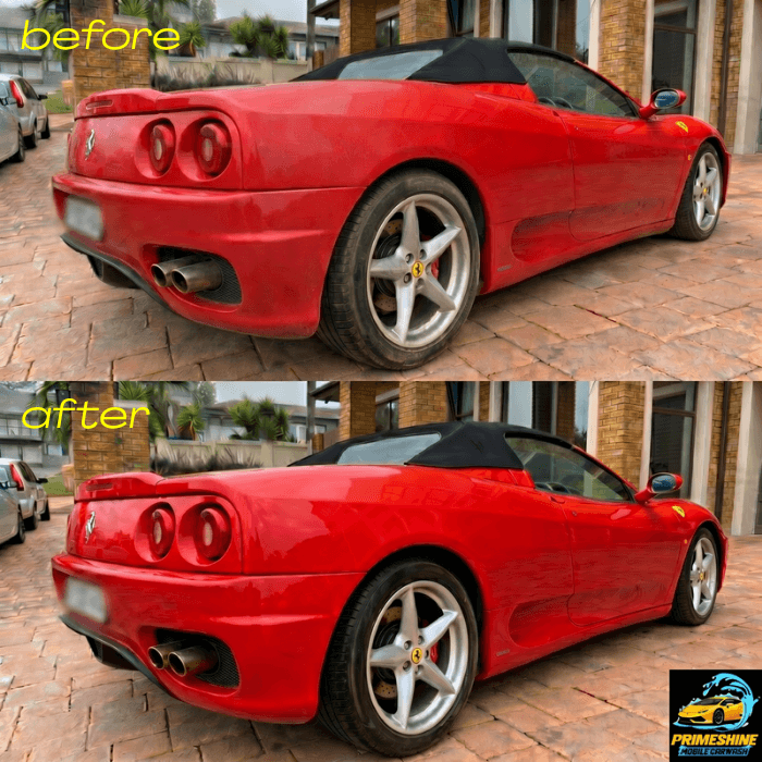Car after mobile carwash